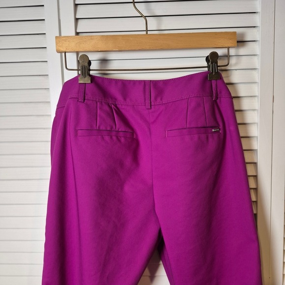 White House Black Market Purple Pink Slim Ankle Pants 8R Stretch Career Trousers - Picture 10 of 11